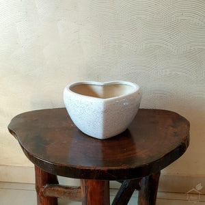 Heart Shape Ceramic 4" Potpot