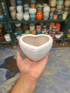 Heart Shape Ceramic 4" Potpot