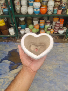 Heart Shape Ceramic 4" Potpot