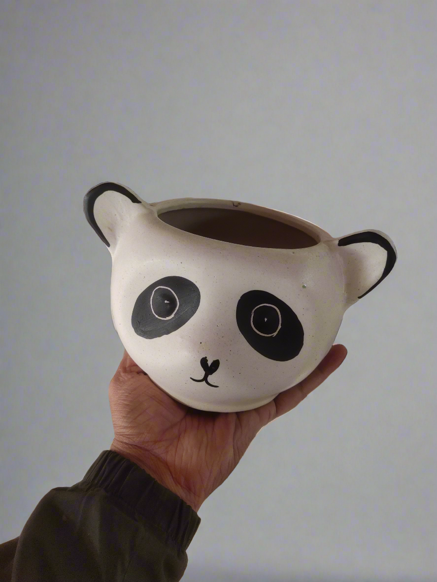 Panda Ceramic 6" Pot